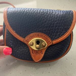 Dooney & Bourke Black and Brown Crossbody Bag